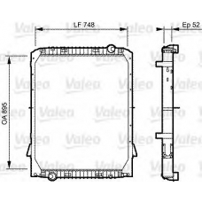 733482 VALEO Радиатор, охлаждение двигателя