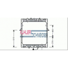 4000702 KUHLER SCHNEIDER Радиатор, охлаждение двигател