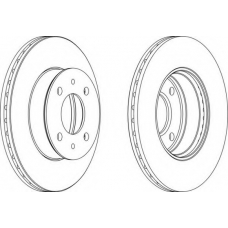 DDF1632-1 FERODO Тормозной диск