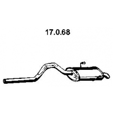 17.0.68 EBERSPACHER Глушитель выхлопных газов конечный