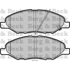 BBP2269 BORG & BECK Комплект тормозных колодок, дисковый тормоз