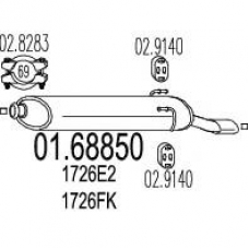 01.68850 MTS Глушитель выхлопных газов конечный