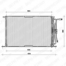 TSP0225026 DELPHI Конденсатор, кондиционер