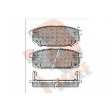 RB1720 R BRAKE Комплект тормозных колодок, дисковый тормоз