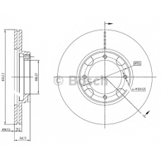 0 986 BB4 292 BOSCH Тормозной диск