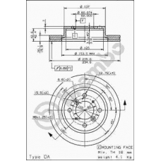 09.7279.10 BREMBO Тормозной диск