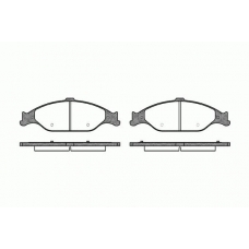 0760.00 REMSA Комплект тормозных колодок, дисковый тормоз