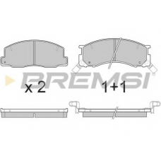 BP2539 BREMSI Комплект тормозных колодок, дисковый тормоз