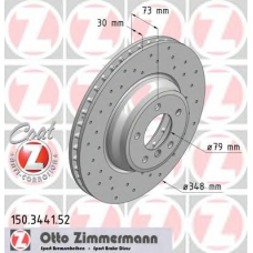 150.3441.52 ZIMMERMANN Тормозной диск