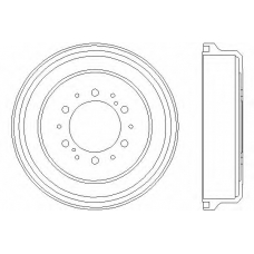 MBD084 DON Тормозной барабан