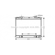 KAA2139 AVA Радиатор, охлаждение двигателя