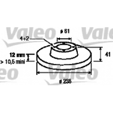 186803 VALEO Тормозной диск