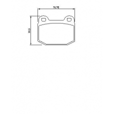 0 986 424 742 BOSCH Комплект тормозных колодок, дисковый тормоз