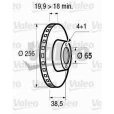 186247 VALEO Тормозной диск