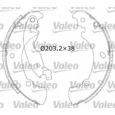 554740 VALEO Комплект тормозных колодок