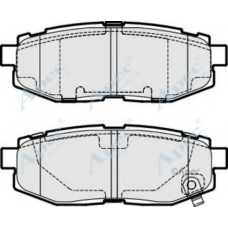 PAD1954 APEC Комплект тормозных колодок, дисковый тормоз