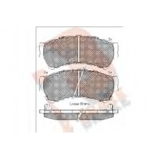 RB1868 R BRAKE Комплект тормозных колодок, дисковый тормоз