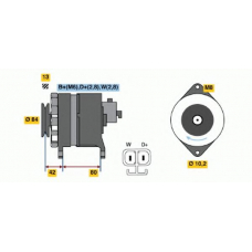 6 033 GB4 009 BOSCH Генератор