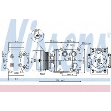 89071 NISSENS Компрессор, кондиционер