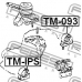 TM-093 FEBEST Подвеска, двигатель