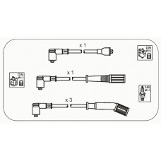 FAS19 JANMOR Комплект проводов зажигания