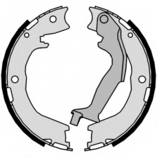 S 83 562 BREMBO Комплект тормозных колодок, стояночная тормозная с