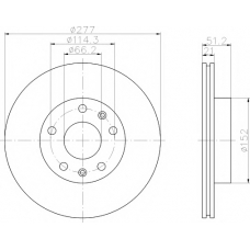 8DD 355 108-891 HELLA PAGID Тормозной диск