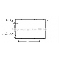 RTA2126 AVA Радиатор, охлаждение двигателя