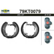 79KT0079 ICER Комплект тормозных колодок