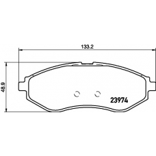 8DB 355 011-251 HELLA PAGID Комплект тормозных колодок, дисковый тормоз