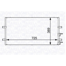 350203730000 MAGNETI MARELLI Конденсатор, кондиционер