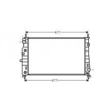 FD2176 AVA Радиатор, охлаждение двигателя