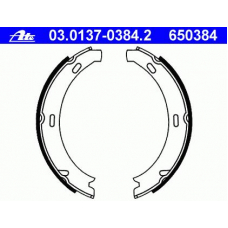 03.0137-0384.2 ATE Комплект тормозных колодок, стояночная тормозная с