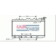 1607801 KUHLER SCHNEIDER Радиатор, охлаждение двигател