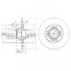 BG2638 DELPHI Тормозной диск