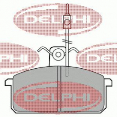 LP436 DELPHI Комплект тормозных колодок, дисковый тормоз