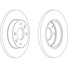DDF055-1 FERODO Тормозной диск