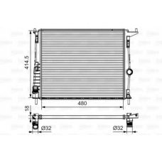 700802 VALEO Радиатор, охлаждение двигателя