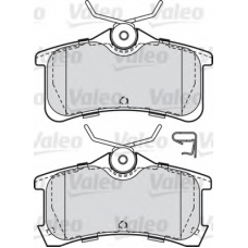 598810 VALEO Комплект тормозных колодок, дисковый тормоз
