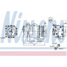 89165 NISSENS Компрессор, кондиционер