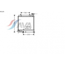 HY2129 AVA Радиатор, охлаждение двигателя