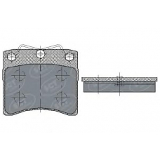 SP 169 SCT Комплект тормозных колодок, дисковый тормоз