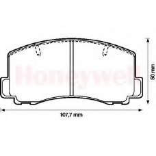 572187B BENDIX Комплект тормозных колодок, дисковый тормоз