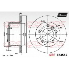 873552.6060 MAXTECH Тормозной диск