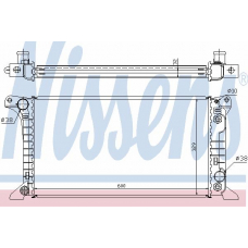 62367A NISSENS Радиатор, охлаждение двигателя
