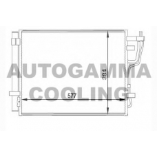 104455 AUTOGAMMA Конденсатор, кондиционер