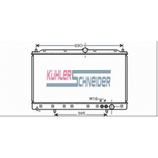 0500501 KUHLER SCHNEIDER Радиатор, охлаждение двигател