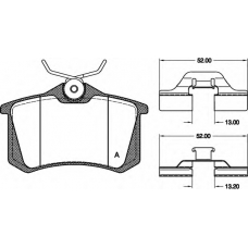 BPA0263.03 OPEN PARTS Комплект тормозных колодок, дисковый тормоз