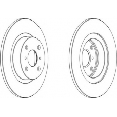 DDF504 FERODO Тормозной диск