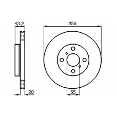 0 986 478 969 BOSCH Тормозной диск